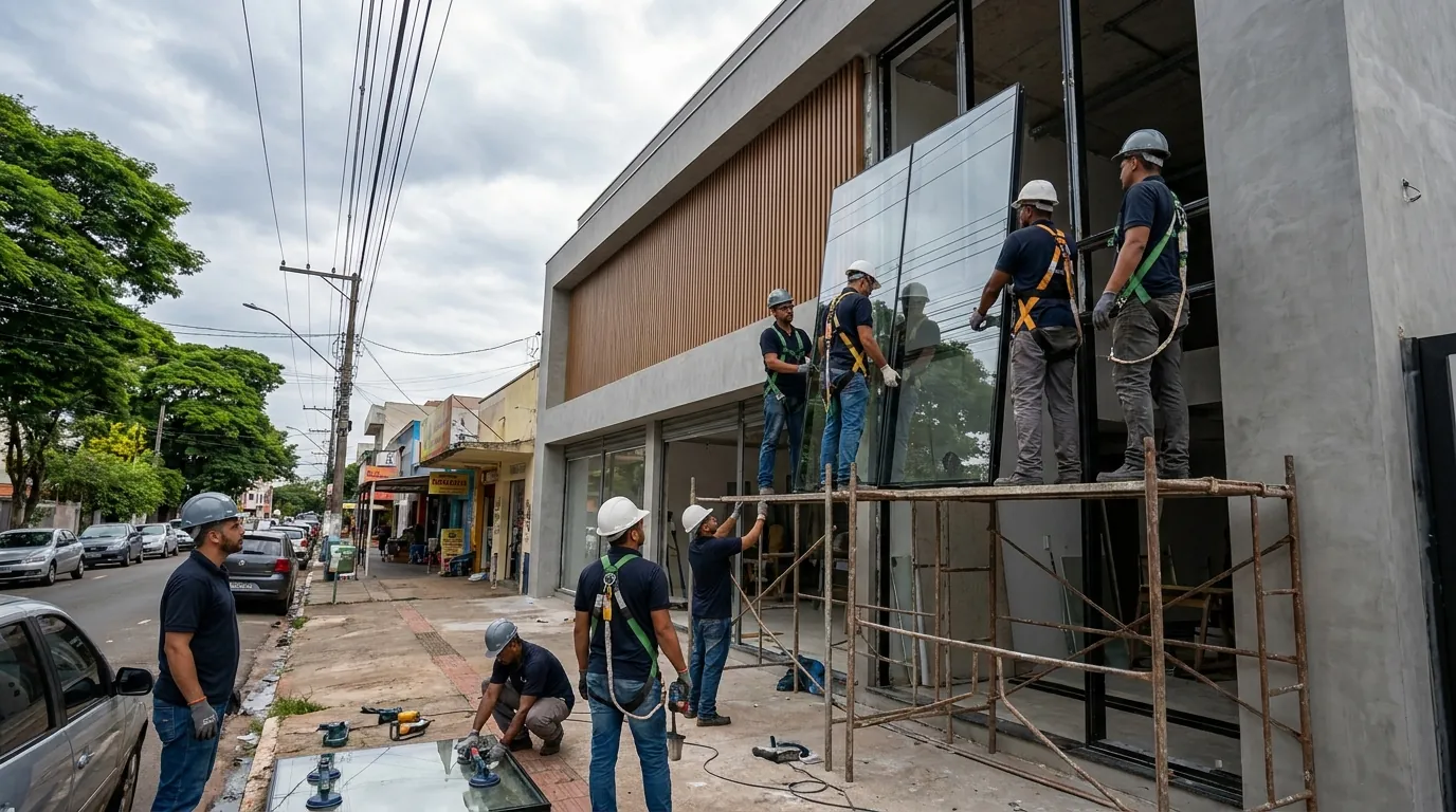 Fachada de Vidro em Jundiaí‑SP