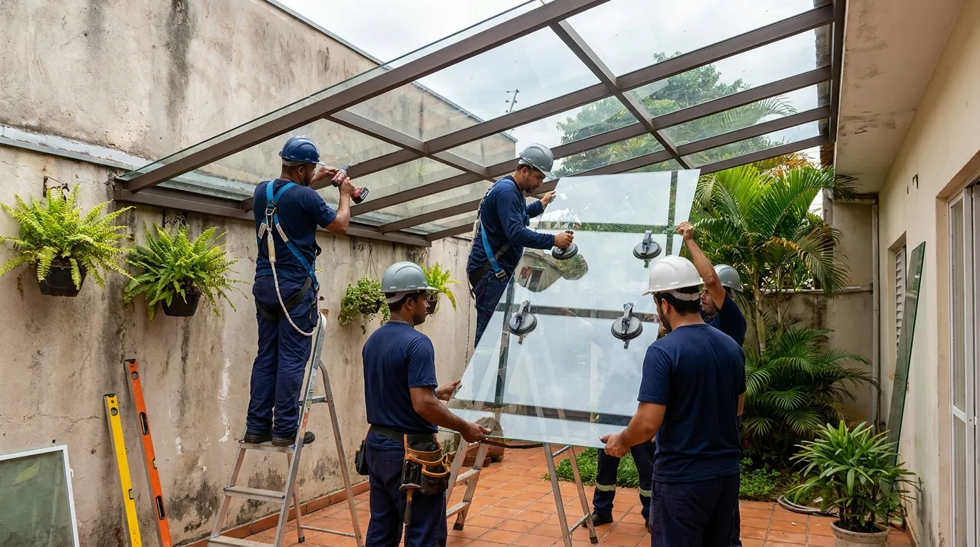 Fechamento de Churrasqueira em Jundiaí‑SP